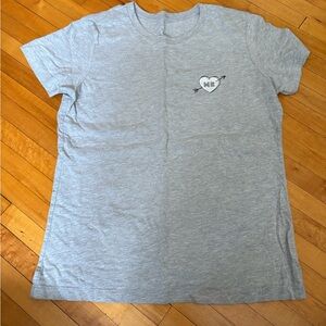 *love me* Grey Graphic  T-Shirt